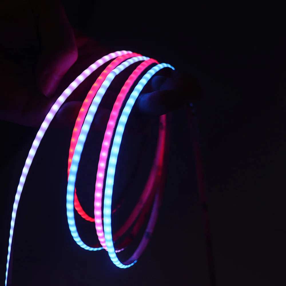Led Strip Lights 2812b RGB Led Strip Dream Color 5mm DC5V 12V APP Control Luces Flexible Diode Decor TV Screen BackLight Pixel