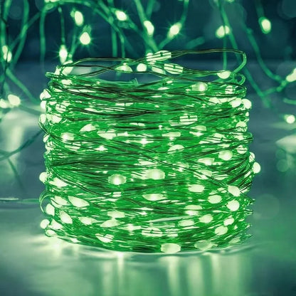 Battery Powered 10/20/30/50/100LEDs String Lights  Copper Wire Light for Holiday Lighting Camping Flower Wedding Christmas Decor